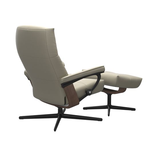 Stressless® David (M) Cross Sessel mit Hocker