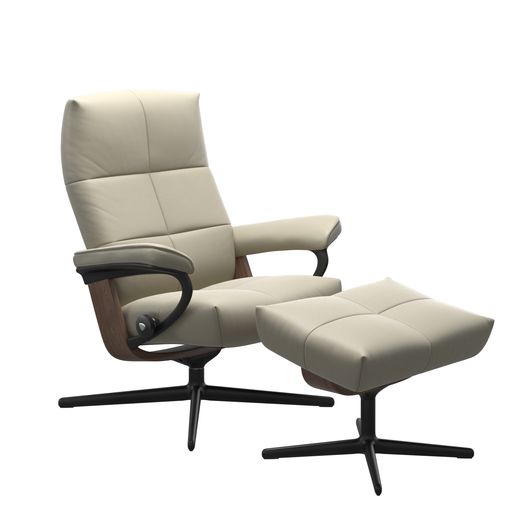 Stressless® David (M) Cross lenestol med krakk