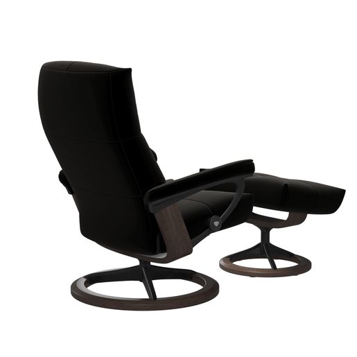 Stressless® David (L) Signature lenestol med krakk