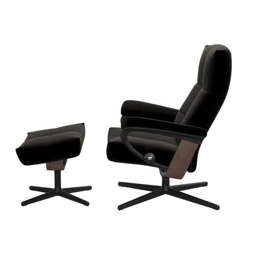 Stressless® David (L) Cross lenestol med krakk