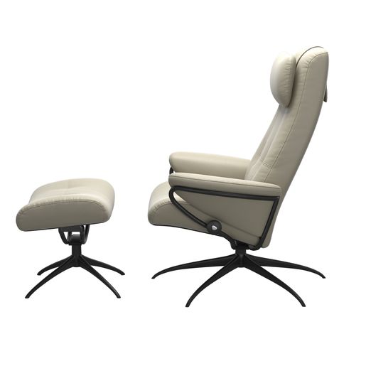 Stressless® Berlin Star tuoli ja rahi, korkea selkä