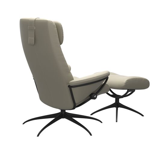 Stressless® Berlin Star tuoli ja rahi, korkea selkä