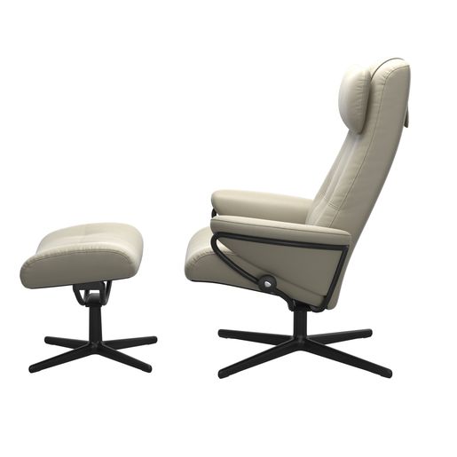 Stressless® Berlin Cross dossier haut avec repose-pieds