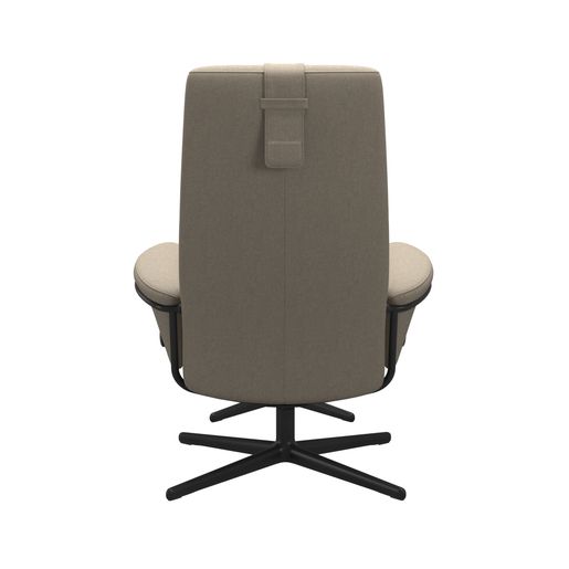 Stressless® Berlin Cross Base Recliner with High Back and Ottoman