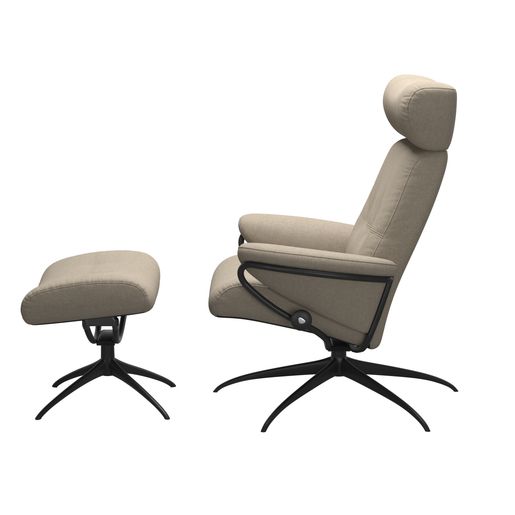 Stressless® Berlin Star con reposacabeza ajustable con reposapiés