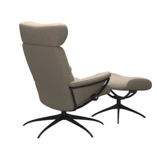 Stressless® Berlin Star con reposacabeza ajustable con reposapiés