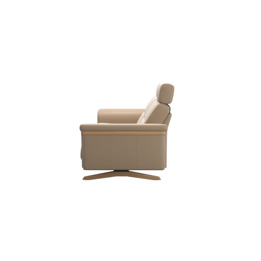 Stressless® Stella mit Holz 2-Sitzer (L) mit 1 Kopfstütze