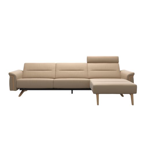 Stressless® Stella Wood 2,5 avec Long Seat (L) droit avec têtière (1x)