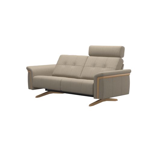 Stressless® Ella Wood 2 seater with 1 headrest