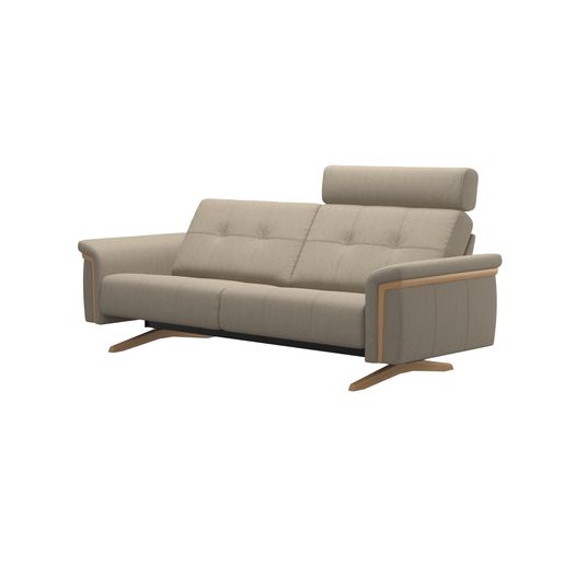 Stressless® Ella mit Holz 2-Sitzer (L) mit 1 Kopfstütze