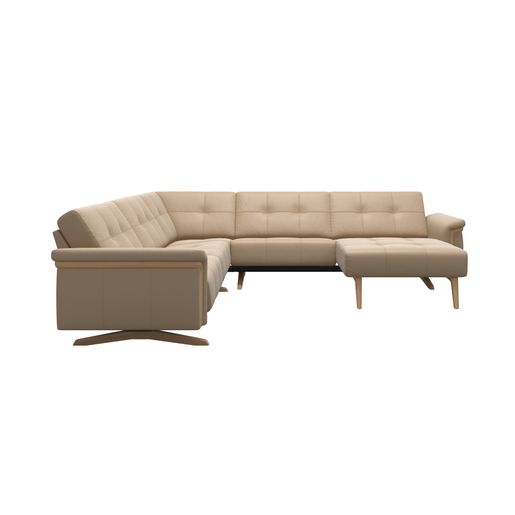 Stressless® Ella mit Holz Ecke 2-1-Sitzer (L) mit Longseat (L) rechts