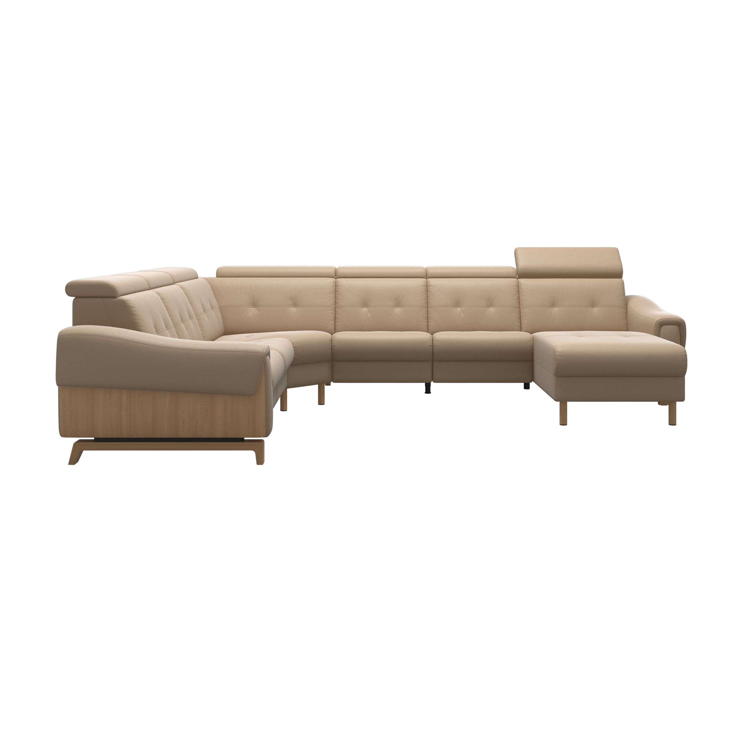arflex クッション ENA クラス2 ブラウン Stressless® Anna A3 C22LS PMCMM Long Seat (M) Manual | Anna-A3