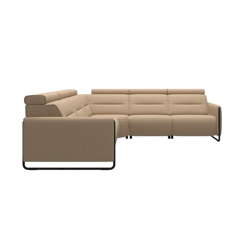 Stressless® Emily Steel 2 seater + Corner + 2 seater (with 2 Power seats)