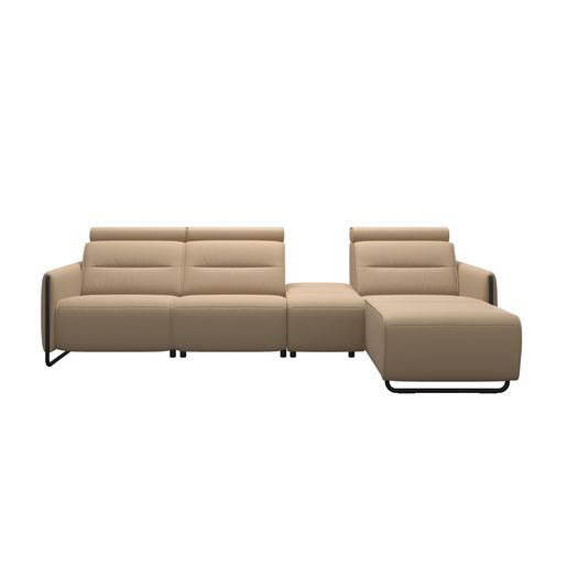 Stressless® Emily Stål 2-seter + Sentermodul + Long Seat (M) (1 sete med Power)