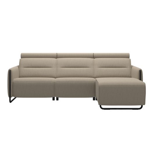 Stressless® Emily Steel 2 seater + Long Seat (M) (with 1 Power seat)
