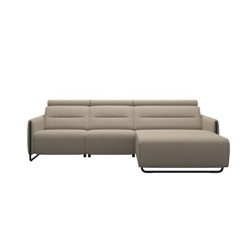 Stressless® Emily Steel 2 seater + Long Seat (L) (with 1 Power seat)