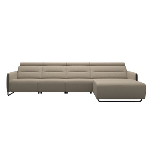 Stressless® Emily Steel 3 seater + Long Seat (L) (with 1 Power seat)
