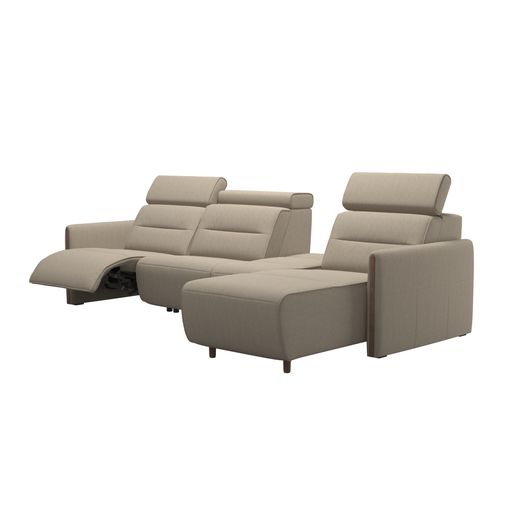 Stressless® Emily Wood 2 seater + Center + Long Seat (M) (with 1 Power seat)
