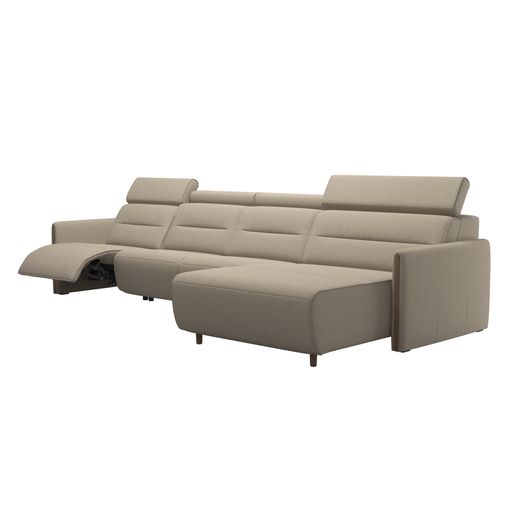 Stressless® Emily Wood 3 seater + Long Seat (L) (with 1 Power seat)