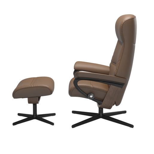 Stressless® Philip (M) Cross recliner with footstool