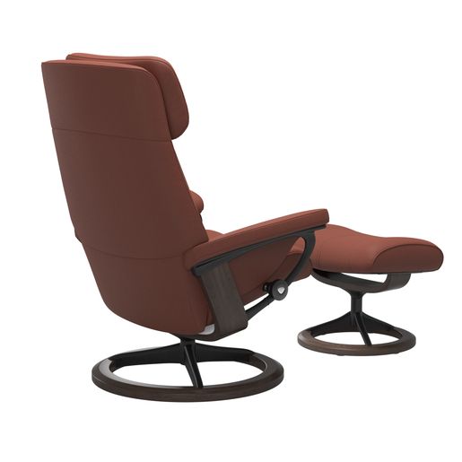 Stressless® Paul (M) Signature Base Recliner with Ottoman