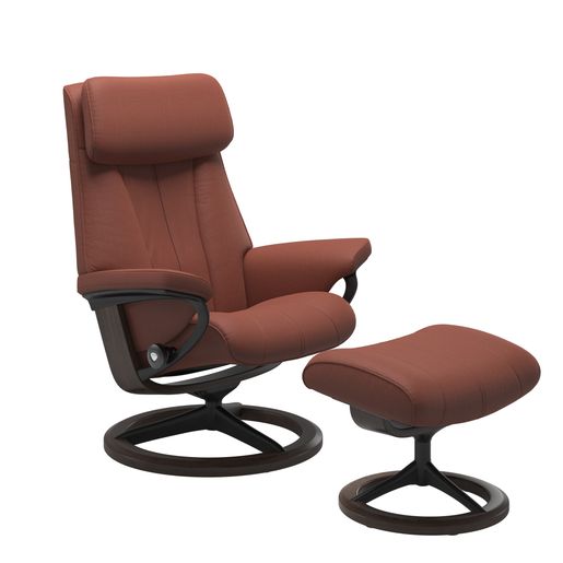 Stressless® Paul (M) Signature Base Recliner with Ottoman