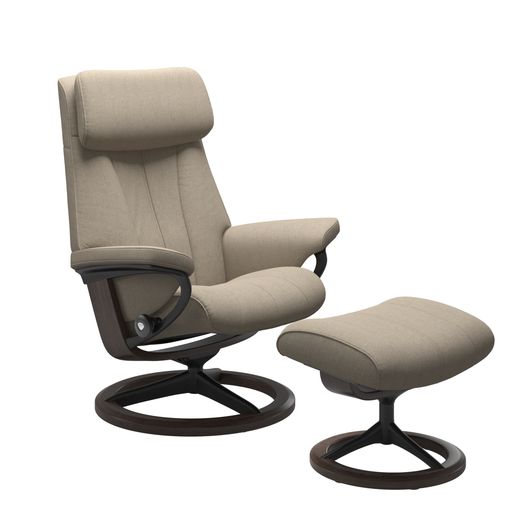 Stressless® Paul (L) Signature Base Recliner with Ottoman