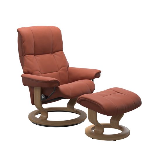 Stressless® Mayfair (M) Classic recliner with footstool