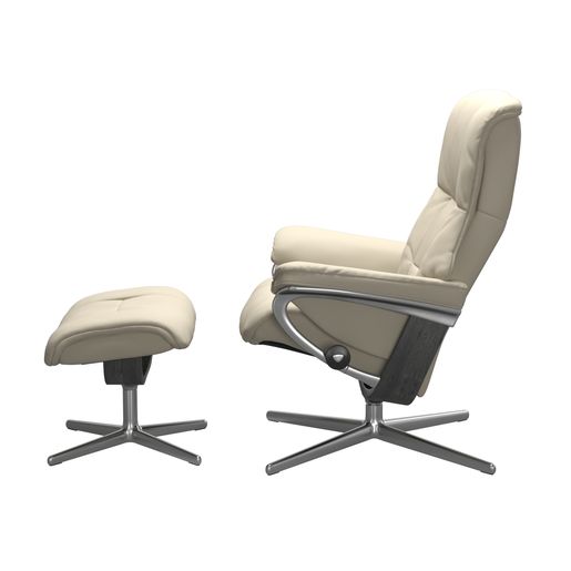 Stressless® Mayfair (L) Cross Sessel mit Hocker