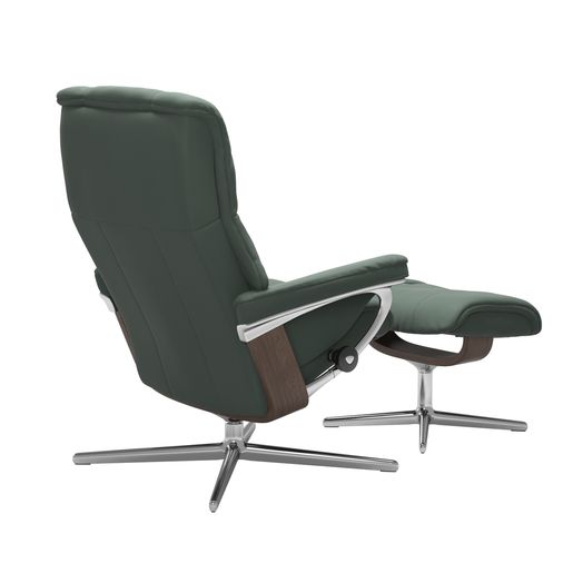 Stressless® Mayfair (M) Cross Base Recliner with Ottoman