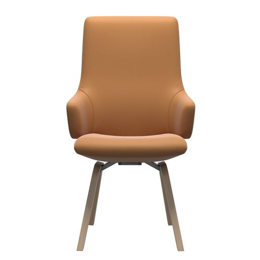 Stressless Laurel eetkamerstoel, maat l · hoge rug, met arm, op houten D200-onderstel
