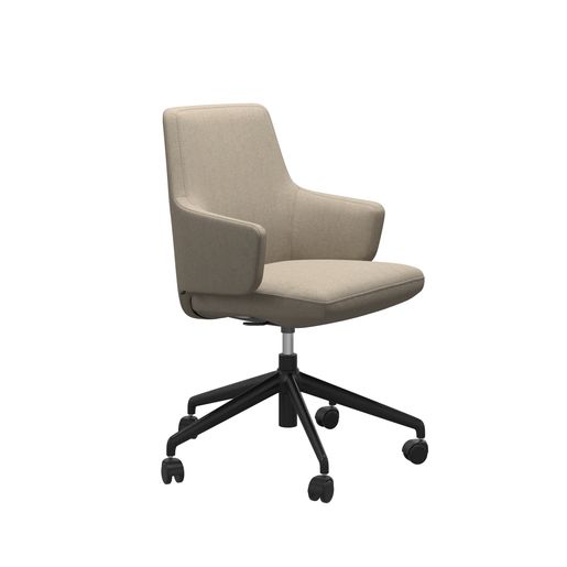 Stressless® Vanilla Home Office Low back with arms