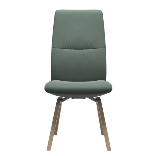 Stressless Mint dining chair, high back, armless, on a wooden D200 base
